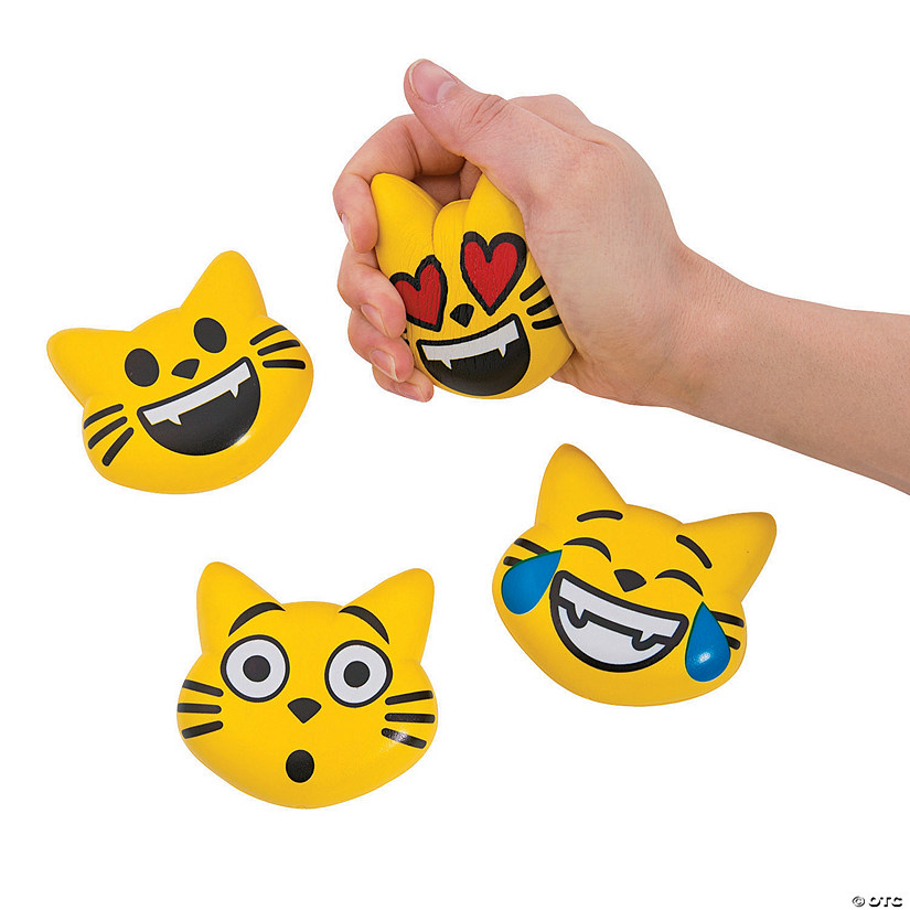 EmojiCats Stress Toys - 12 Pc. Image