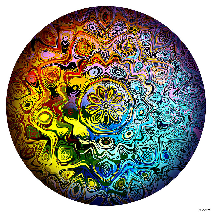 Enchanted 24 Inch Round Metal Wall Art | Oriental Trading