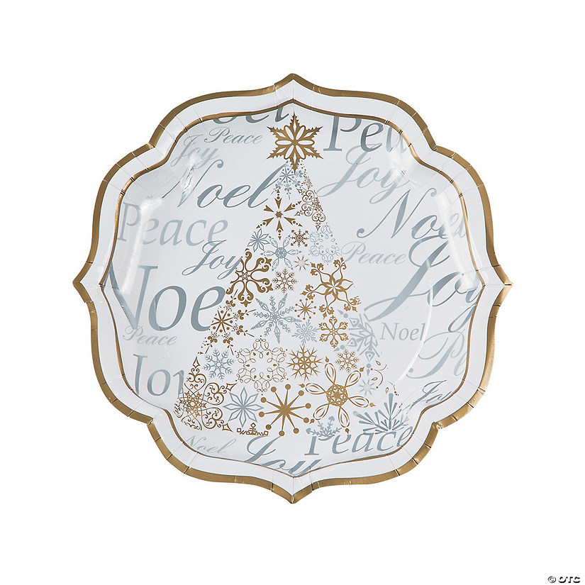 Enchanted Christmas Paper Dinner Plates Oriental Trading