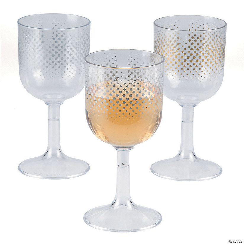 Enchanted Christmas Plastic Wine Glasses Discontinued