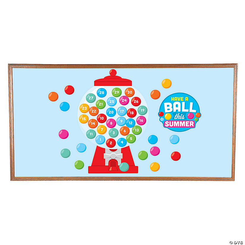 End of the Year Gumball Countdown Bulletin Board Set &#8211; 69 Pc.  Image
