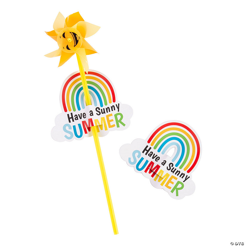 End of Year Sun Pinwheels with Card for 36 Image