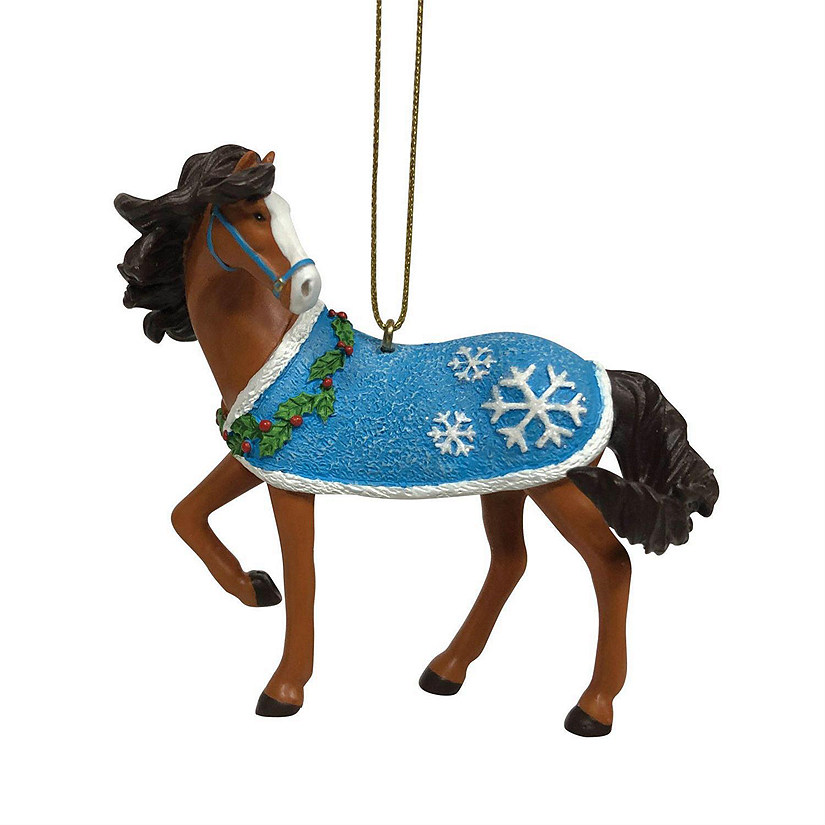 Enesco Trail of Painted Ponies Snow Ready Pony Horse Ornament 2.6 Inch 6011702 Image