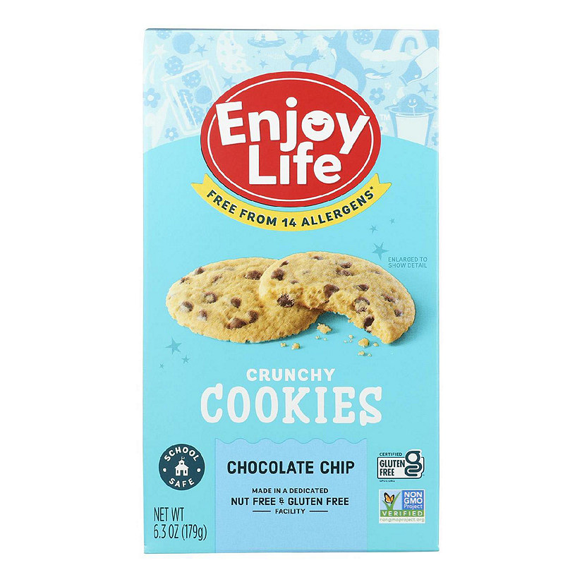 Enjoy Life - Cookie - Crunchy - Chocolate Chip - Gluten Free - 6.3 oz - case of 6 Image