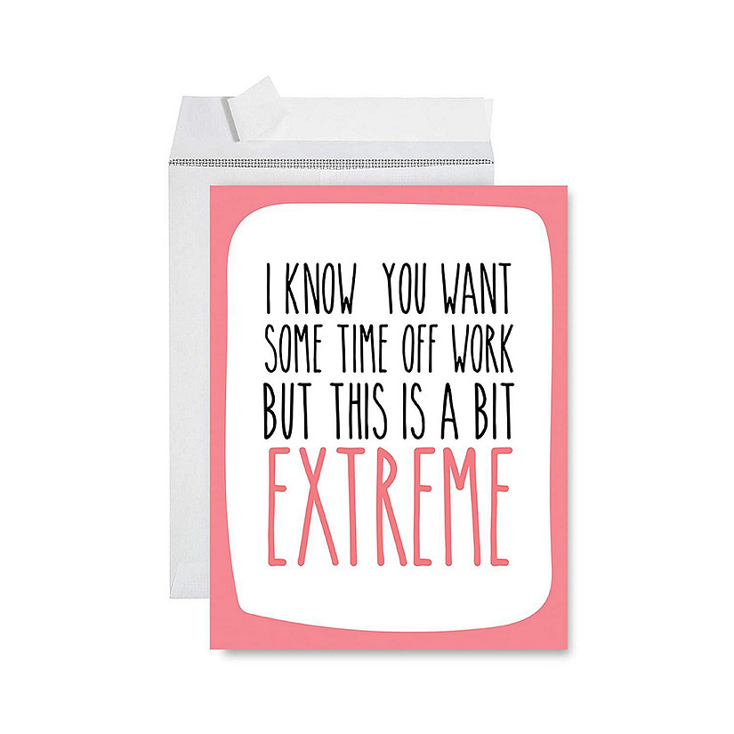 Enjoy Time Off Work Jumbo Card 8.5x11IN Image