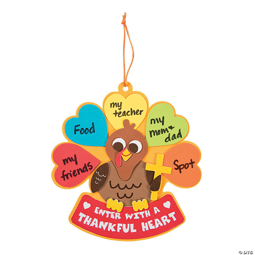 Enter with a Thankful Heart Sign Craft Kit- Makes 12 Image