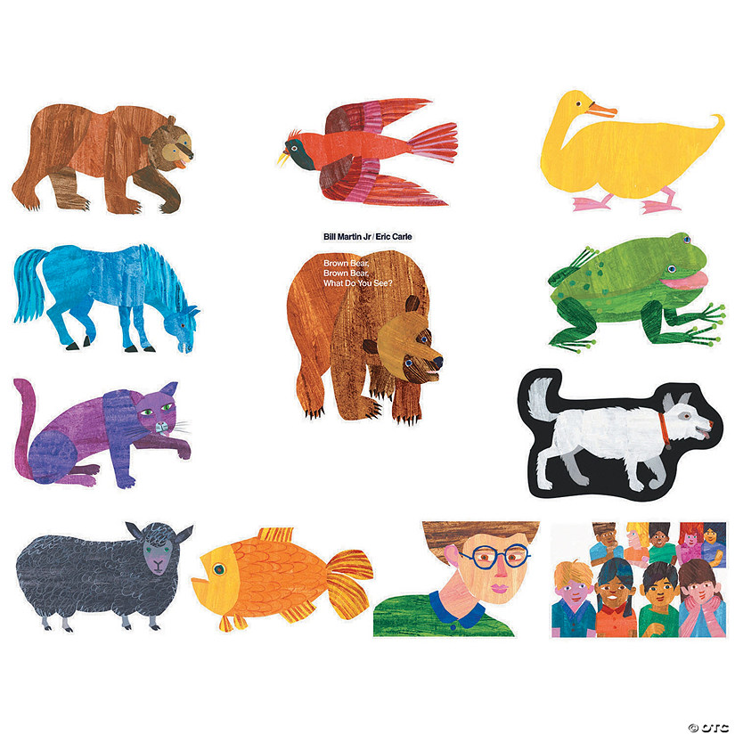 Eric Carle Brown Bear Brown Bear Felt Puppets | Oriental Trading