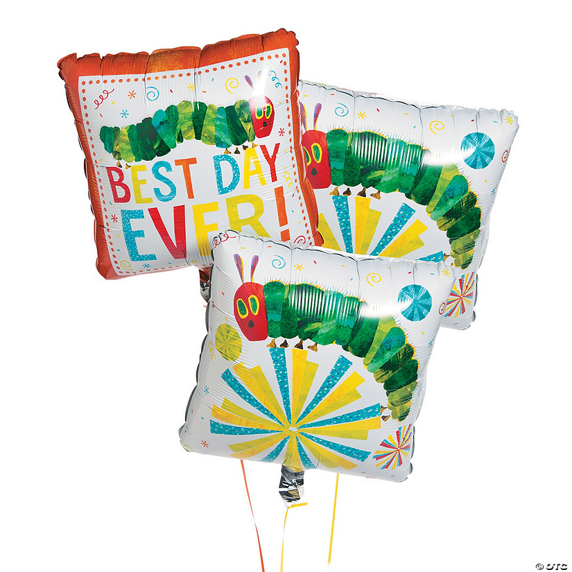 Eric Carle's The Very Hungry Caterpillar&#8482; 17" Mylar Balloons - 3 Pc. Image