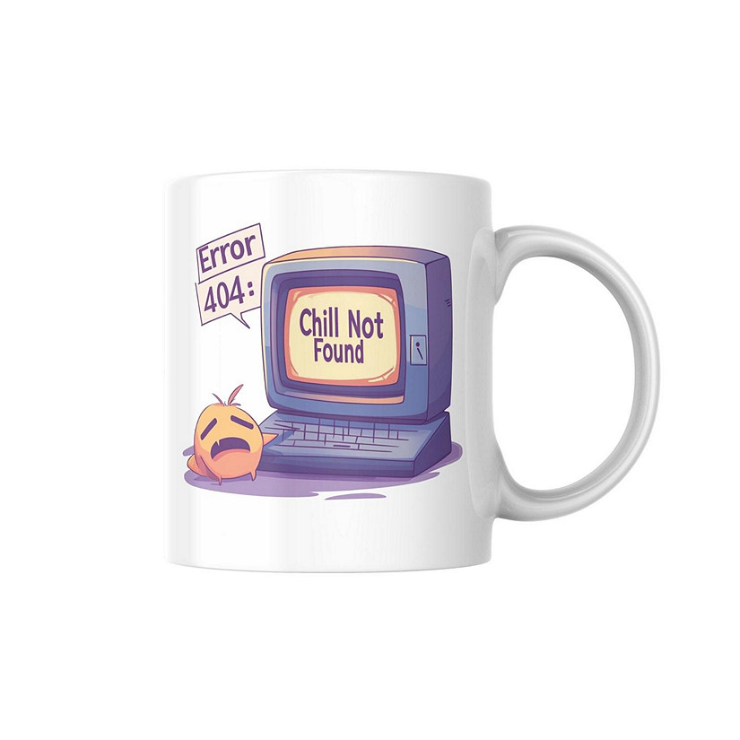 Error 404_ Chill Not Found Mug by Dancing Littles Jungle Image