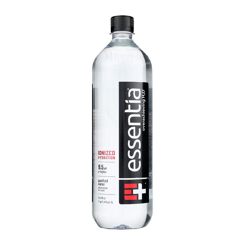 Essentia Hydration Perfected Drinking Water - 9.5 ph. - Case of 12 - 1 Liter Image