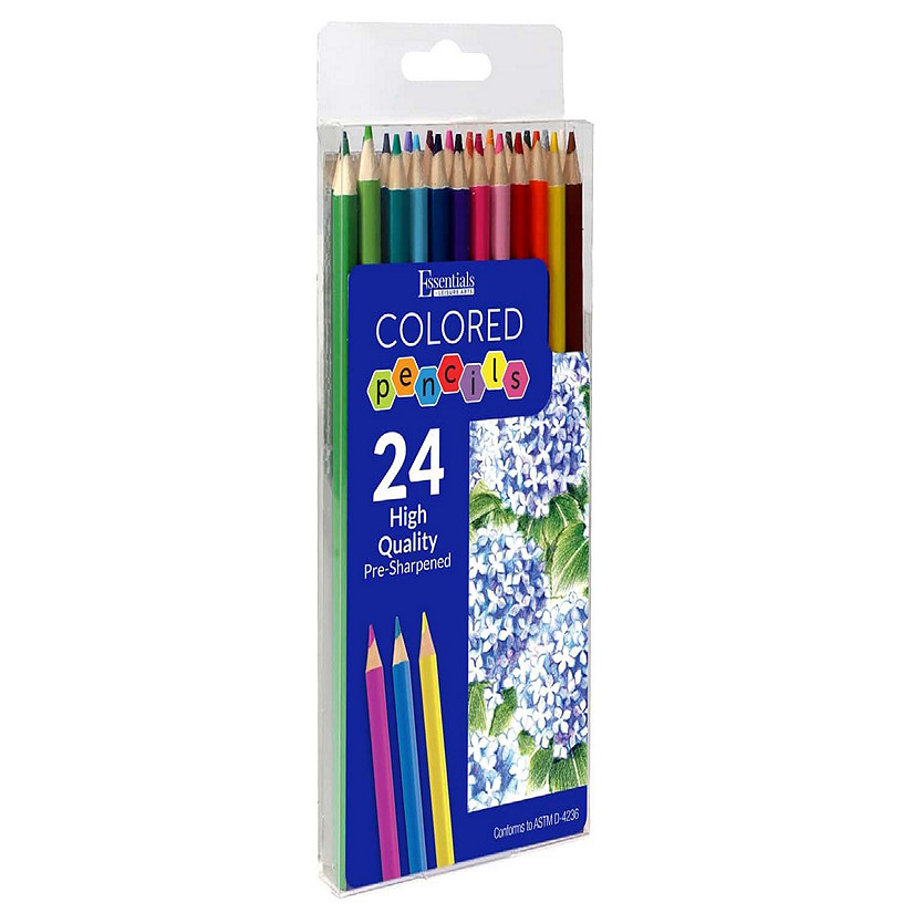Essentials By Leisure Arts Colored Pencils Set 24pc (6 Pack) Oriental
