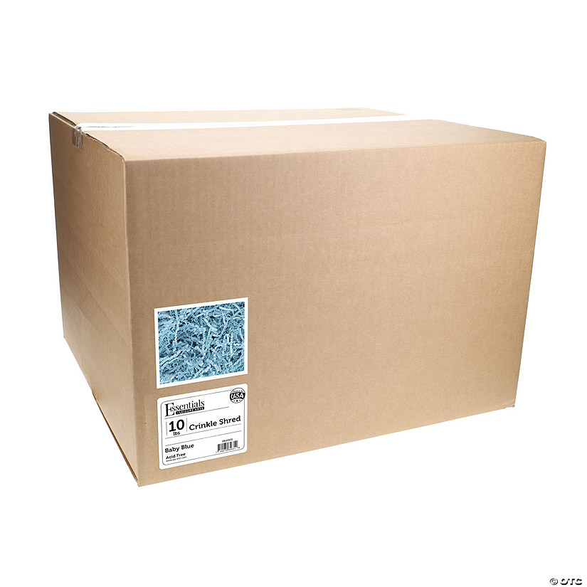 Essentials By Leisure Arts Crinkle Shred 10lb Baby Blue Box Image
