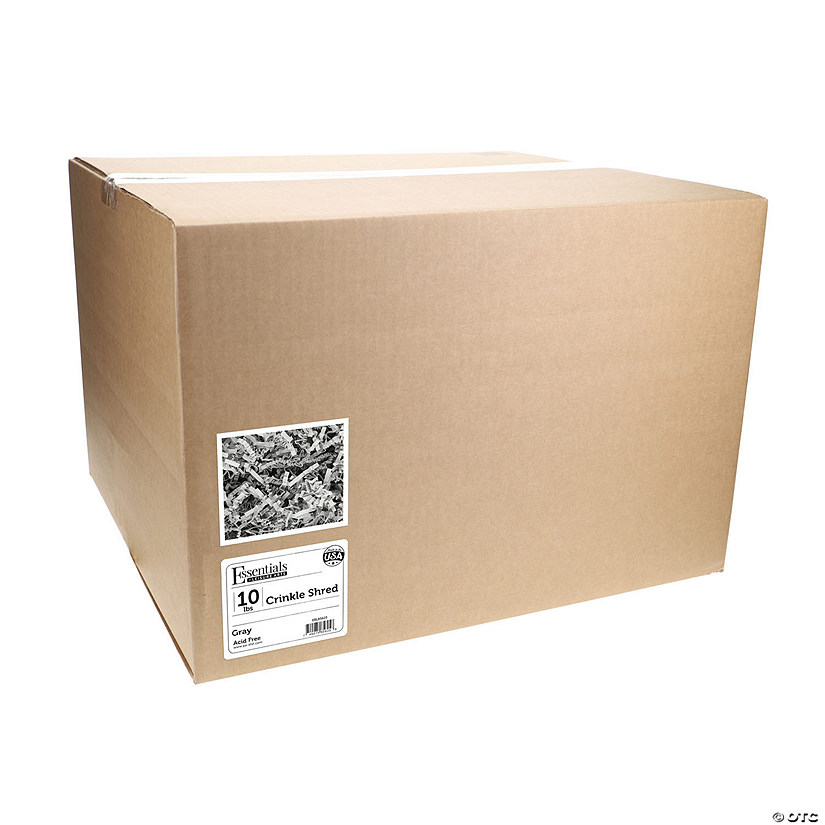 Essentials By Leisure Arts Crinkle Shred 10lb Gray Box Image