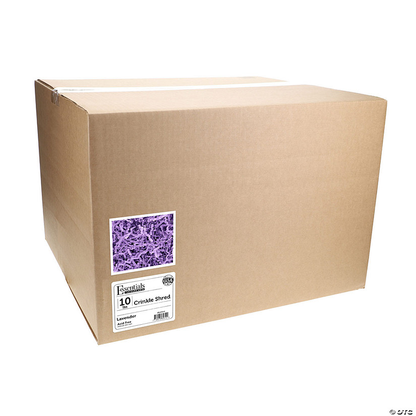 Essentials By Leisure Arts Crinkle Shred 10lb Lavender Box Image