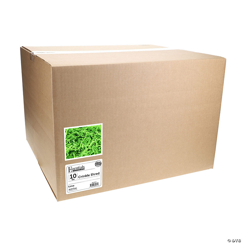 Essentials By Leisure Arts Crinkle Shred 10lb Lime Box Image