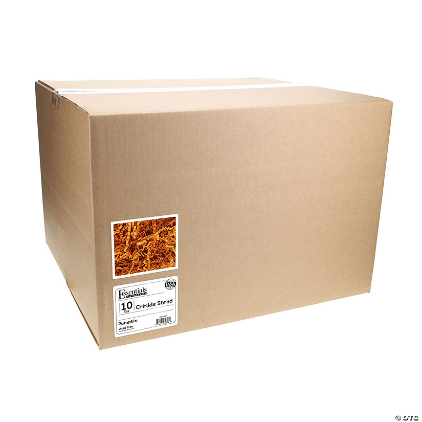 Essentials By Leisure Arts Crinkle Shred 10lb Pumpkin Box Image