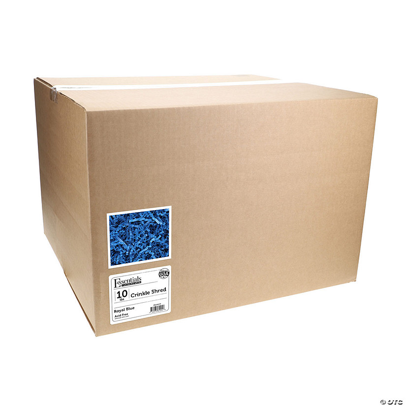 Essentials By Leisure Arts Crinkle Shred 10lb Royal Blue Box Image