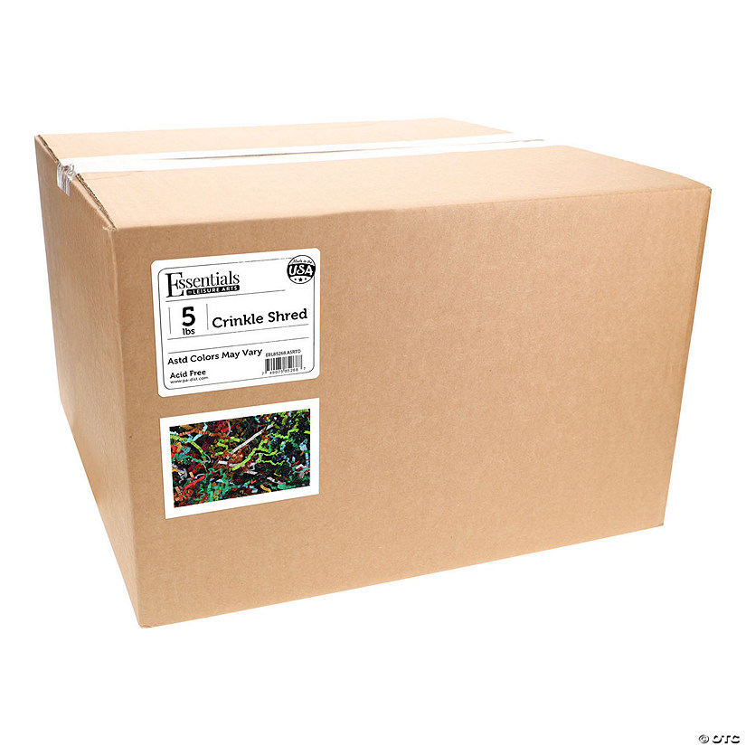 Essentials By Leisure Arts Crinkle Shred 5lb Colors May Vary Box Image