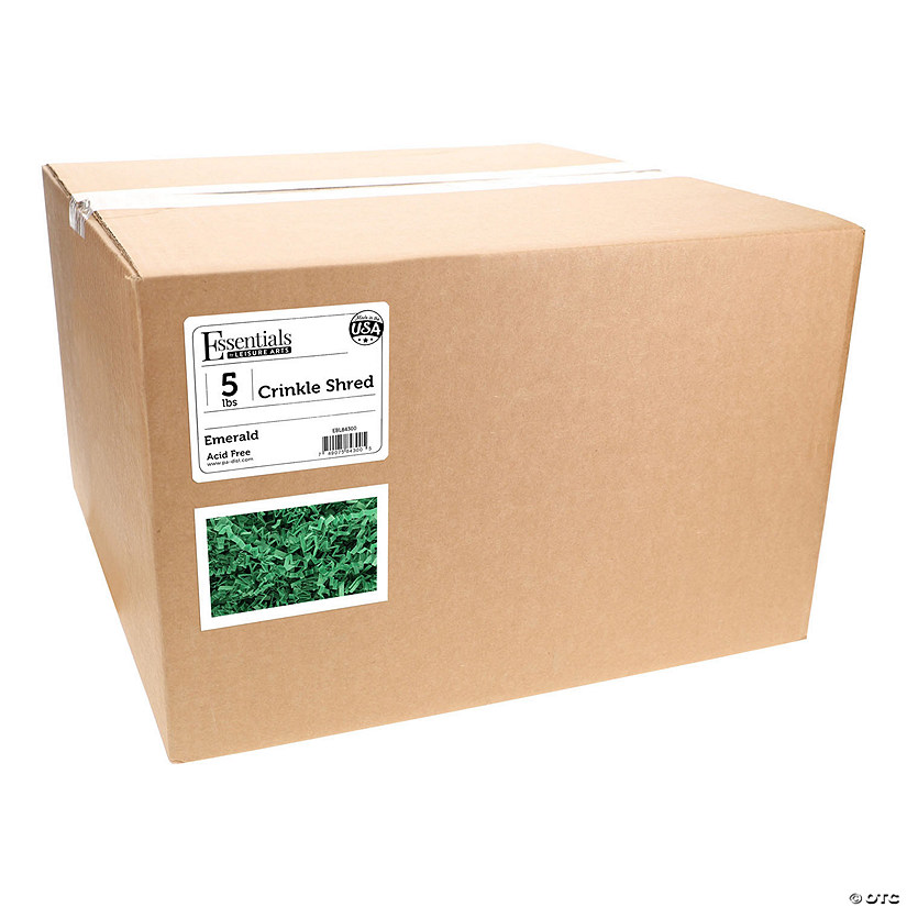 Essentials By Leisure Arts Crinkle Shred 5lb Emerald Box Image