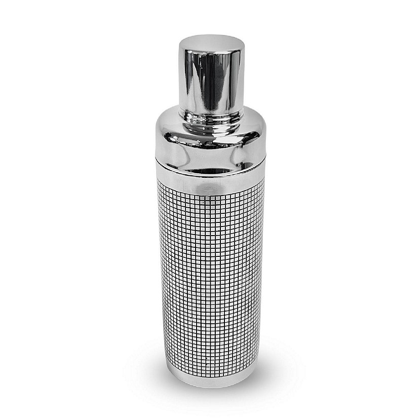 Etched Stainless Steel Cocktail Shaker Image