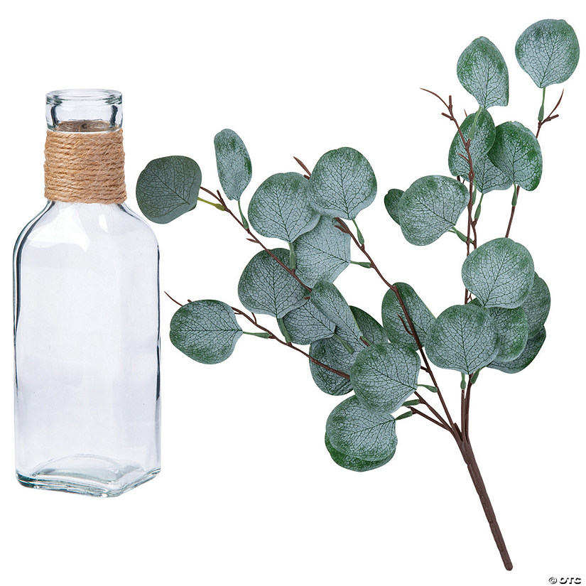 Eucalyptus & Vase Centerpiece Kit 12 Pc.