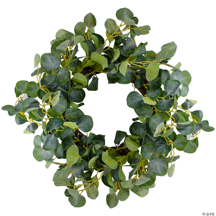 Eucalyptus Leaves Artificial Botanical Spring Wreath 20"