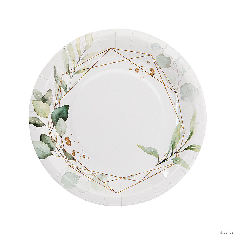 Eucalyptus Paper Dinner Plates 8 Ct. Oriental Trading