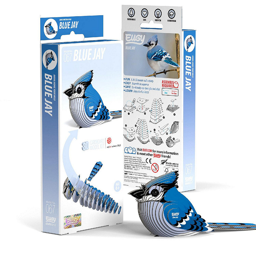 EUGY Blue Jay 3D Puzzle Image