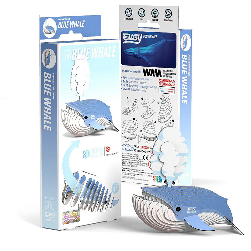 EUGY Blue Whale 3D Puzzle Image