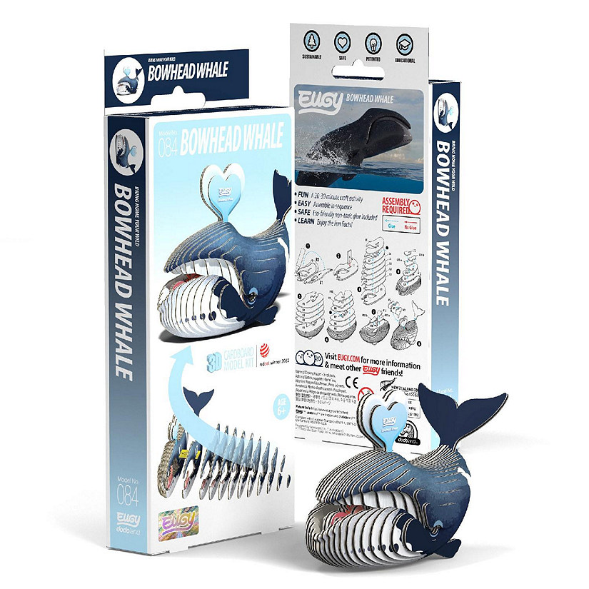 EUGY Bowhead Whale 3D Puzzle Image