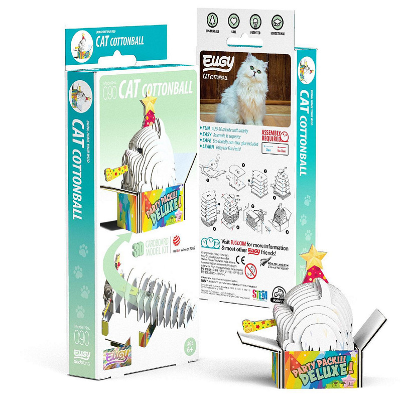 EUGY Cat - Cottonball 3D Puzzle Image