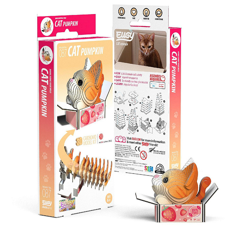 EUGY Cat - Pumpkin 3D Puzzle Image