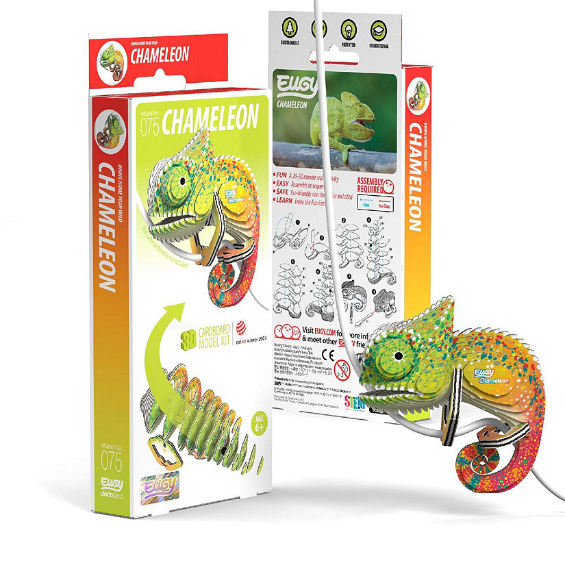 EUGY Chameleon 3D Puzzle Image