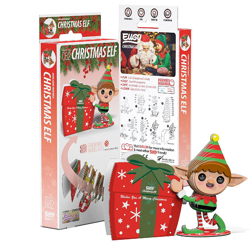 EUGY Christmas Elf 3D Puzzle Image