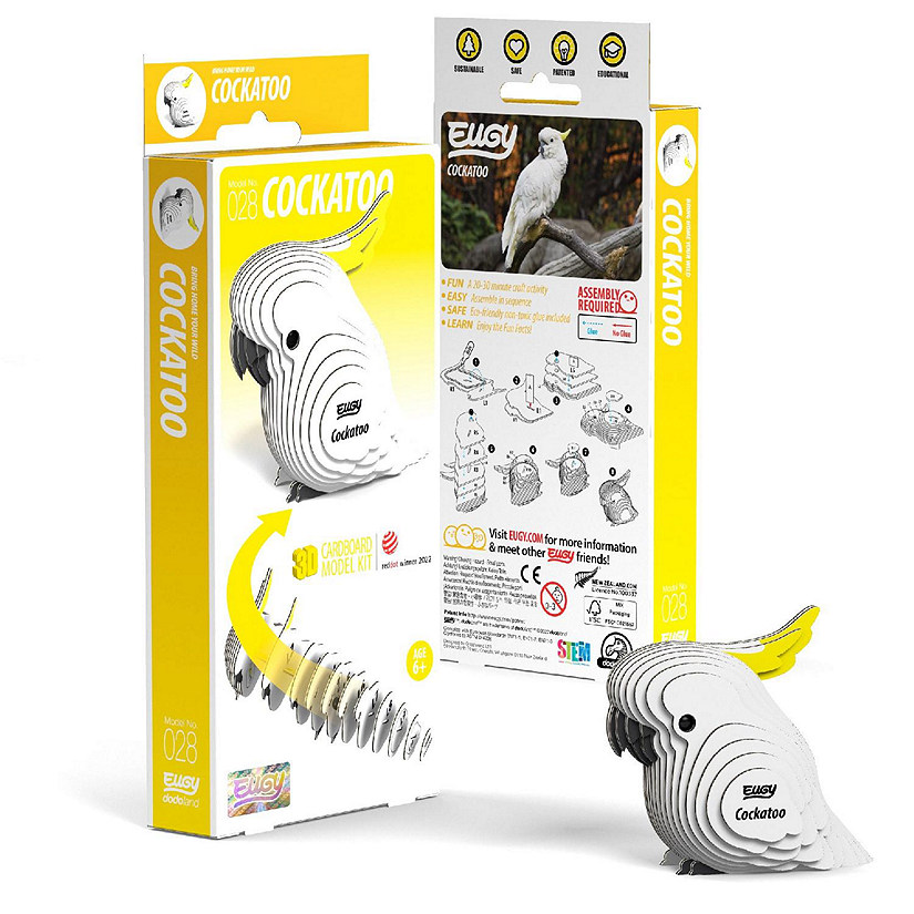 EUGY Cockatoo 3D Puzzle Image