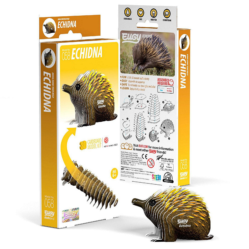 EUGY Echidna 3D Puzzle Image