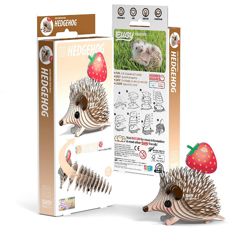 EUGY Hedgehog 3D Puzzle Image