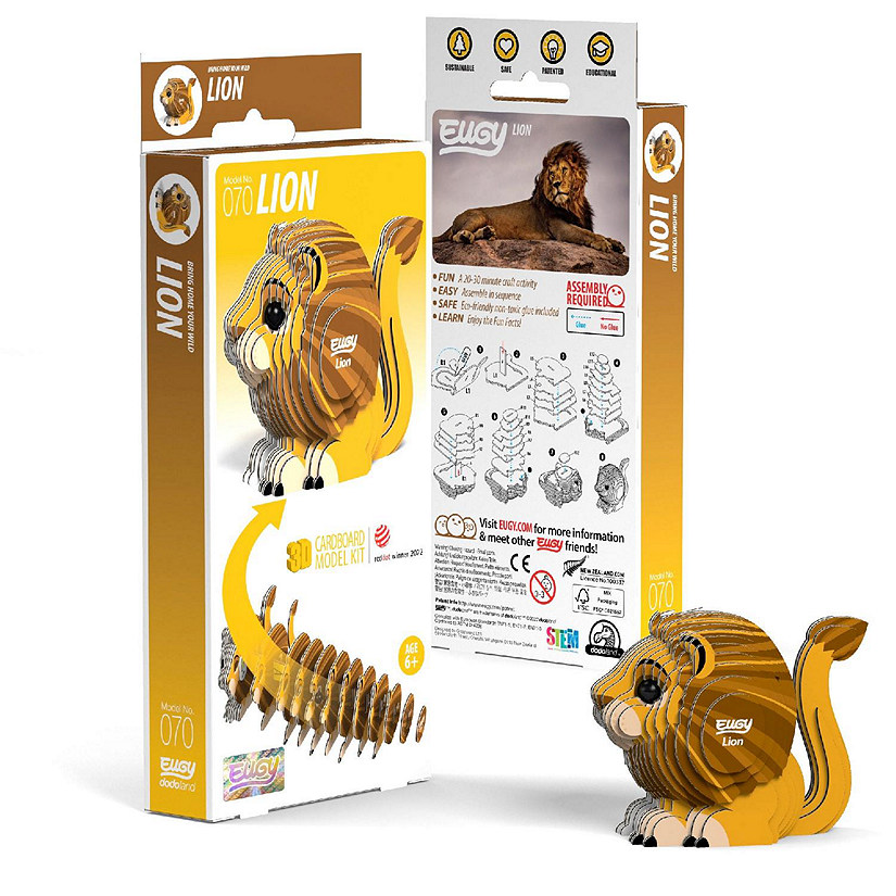 EUGY Lion 3D Puzzle Image