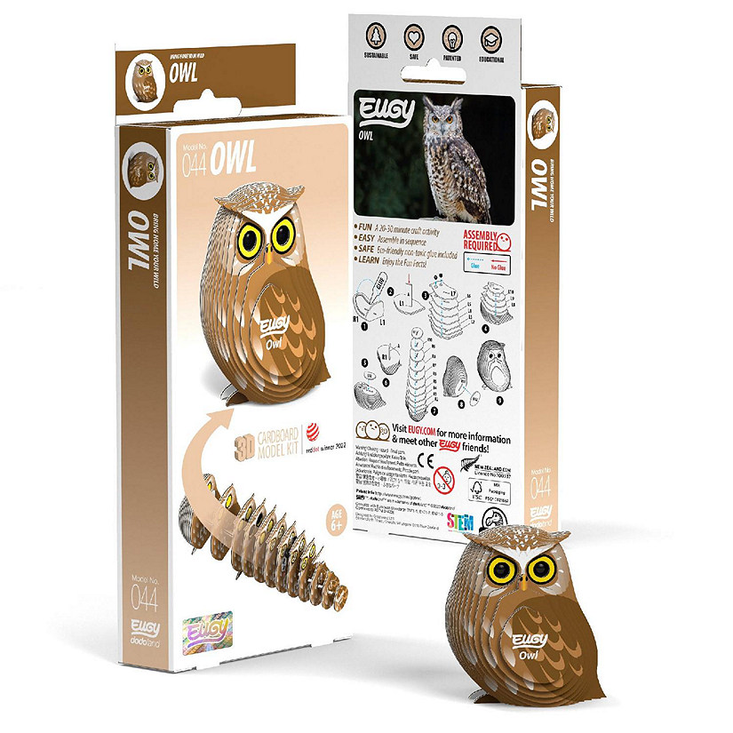 EUGY Owl 3D Puzzle Image
