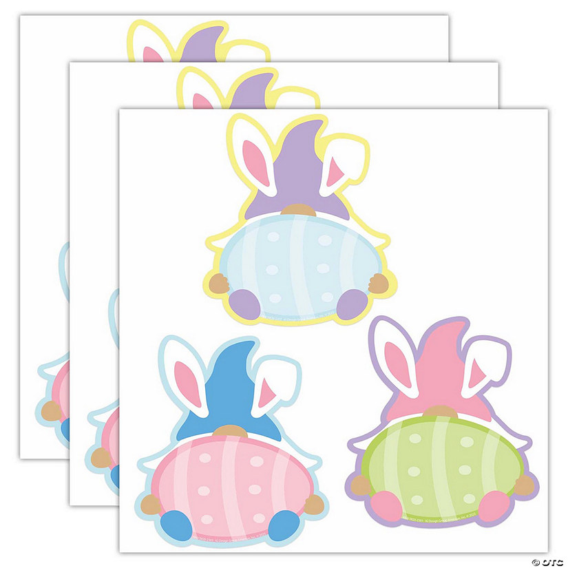 Eureka Easter Gnomes Paper Cut-Outs, 36 Per Pack, 3 Packs Image