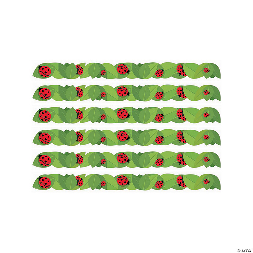 Eureka Ladybugs Extra Wide Deco Trim, 37 Feet Per Pack, 6 Packs Image