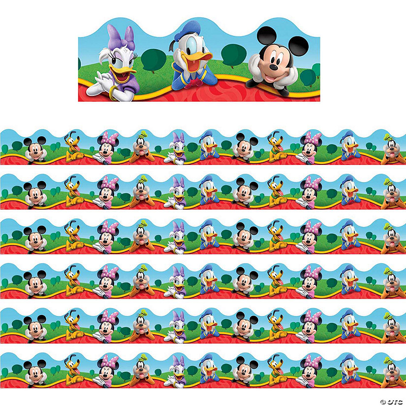 Eureka Mickey Mouse Clubhouse Characters Deco Trim, 37 Feet Per Pack, 6 Packs Image