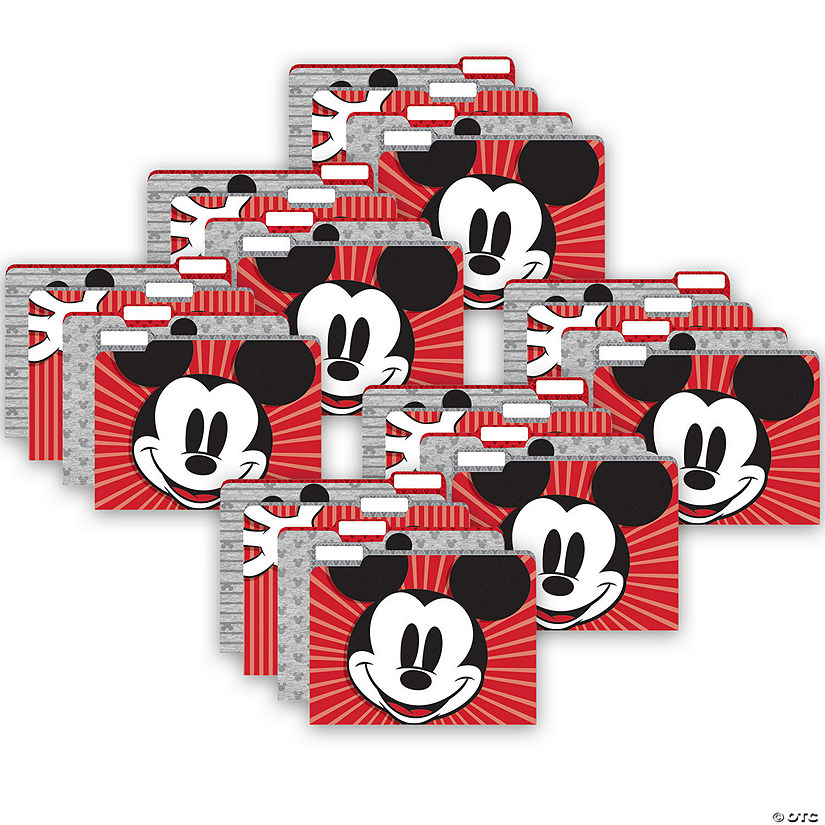 Eureka Mickey Mouse Throwback File Folders, 4 Per Pack, 6 Packs Image