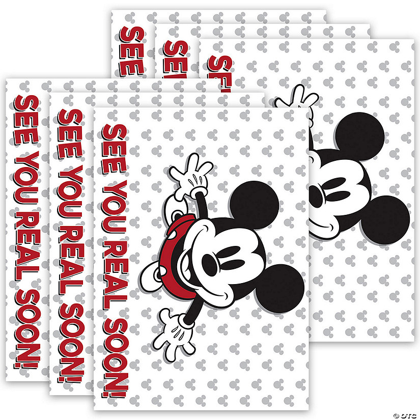 Eureka Mickey Mouse Throwback See You Real Soon Teacher Cards, 36 Per Pack, 6 Packs Image