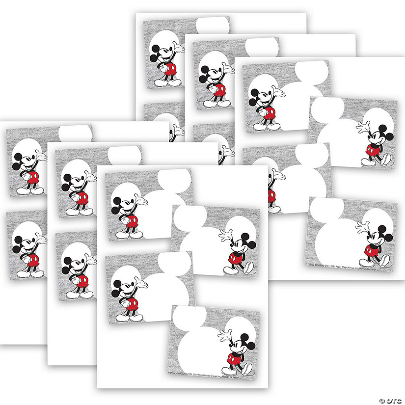 Eureka Mickey Mouse Throwback Self-Adhesive Name Tags, 40 Per Pack, 6 Packs Image