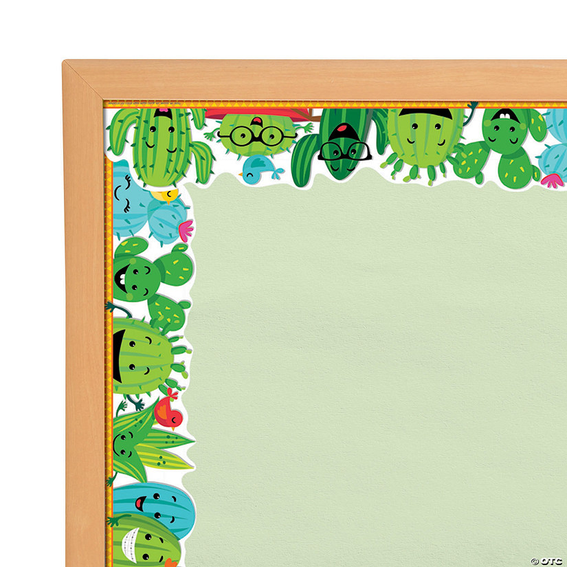 Eureka<sup>&amp;#174; </sup>Sharp Bunch Cactus Wide Bulletin Board Borders - 12 Pc. Image