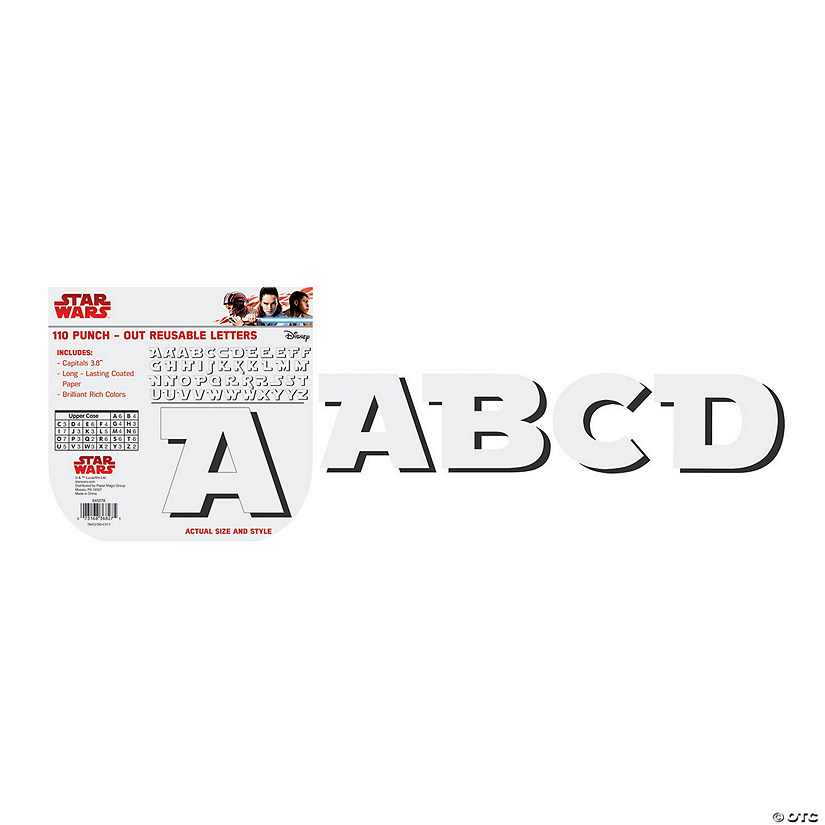 Eureka<sup>&#174;</sup> Star Wars<sup>&#8482;</sup> Super Troopers Bulletin Board Letters - 110 Pc. Image