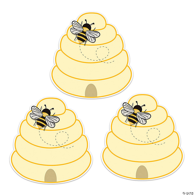 Eureka The Hive Beehive Paper Cut-Outs, 36 Per Pack, 3 Packs Image
