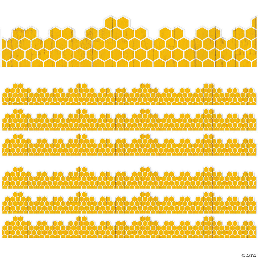 Eureka The Hive Honeycomb Extra Wide Deco Trim, 37 Feet Per Pack, 6 Packs Image