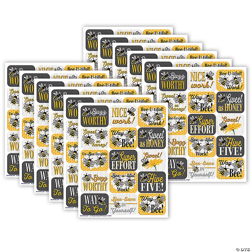Eureka The Hive Success Stickers, 120 Per Pack, 12 Packs Image